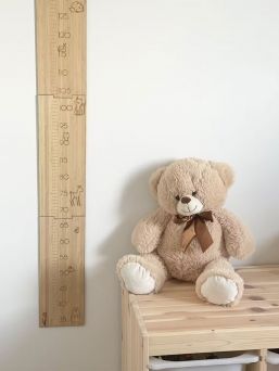 Wooden kids growth chart - Forest animals 