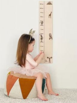 Wooden kids growth chart - Forest animals 