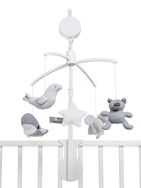 Baby's Only Mobiles bébé musical gris silver/gris/blanc