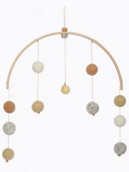 ILADO Harmony Ball mobile for baby. A timelessly beautiful Harmony Ball hanging mobile that you can place over your baby's crib or diaper change point.
