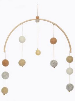 ILADO Harmony Ball mobile for baby. A timelessly beautiful Harmony Ball hanging mobile that you can place over your baby's crib or diaper change point.