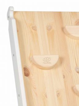 Montessori ladder for slide and ramp 2in1, White