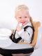 Adorable Childhome Highchair Seat Cushion with Bear Ear. Perfect for a high chair and also suitable for sitters, prams and strollers. Seat belt holes in the seat cushion.  