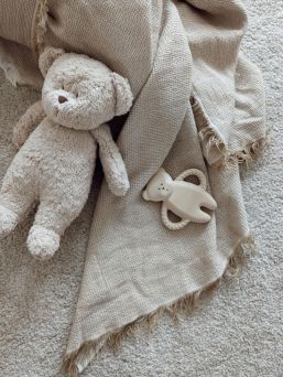 Moonie Natral rubber teether, polar