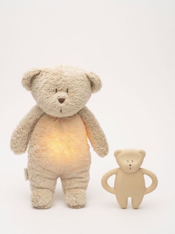 Moonie Natral rubber teether, sand