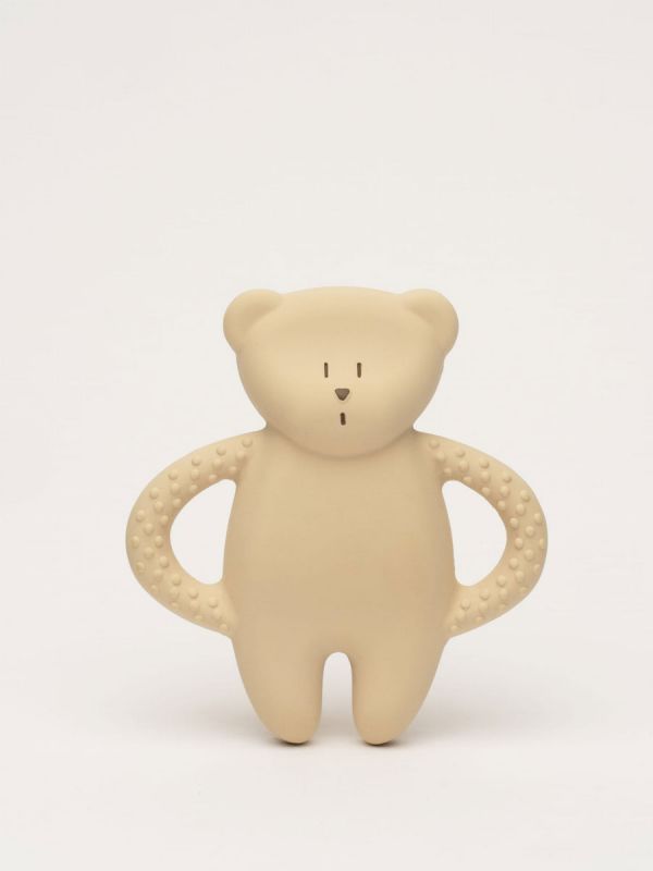 Moonie Natral rubber teether, sand