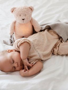 Moonie The Humming Friend - soothe a child for sleep, rose