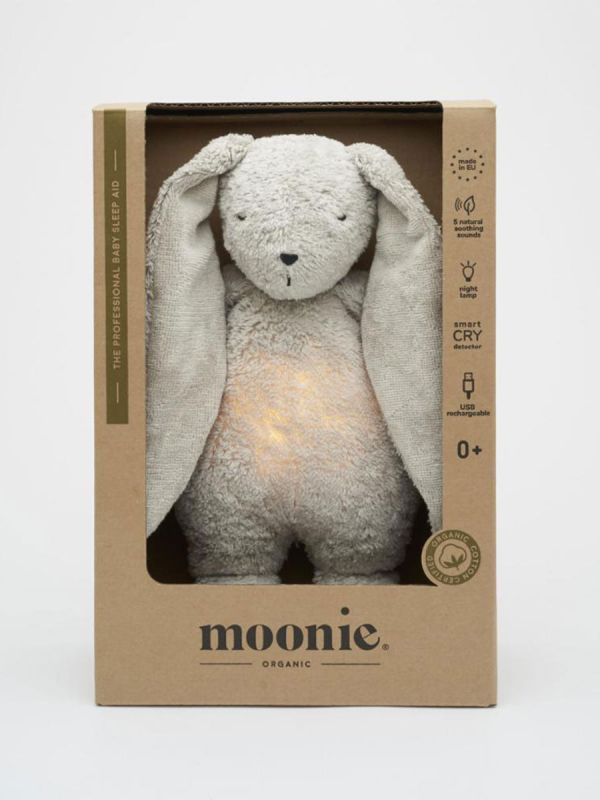 Moonie The Humming Friend - soothe a child for sleep, gray natur