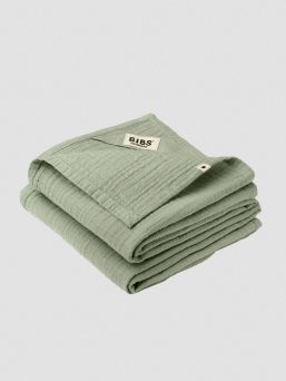 BIBS Muslin cloth is premium GOTS certified multifunctional baby cloth that can be used as a burp cloth, nursing cover, a cover on your changing mat, or as a bib.