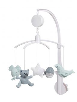 Beautiful and light-colored Baby's Only mobile for baby´s crib. Mobile plays a soothing melody and is easy to attach to the baby's crib.