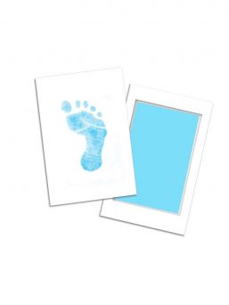 Ink Pad for baby feet, blue
