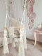 Teddy bear baby swing, beige
