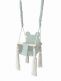 Teddy bear baby swing, mint