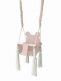 Teddy bear baby swing, rosa