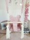 Teddy bear baby swing, rosa