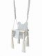Teddy bear baby swing, light grey