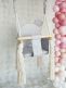 Teddy bear baby swing, light grey