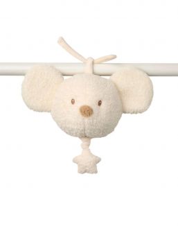 Nattou - Musical Cuddly Mouse - Teddy Ecru