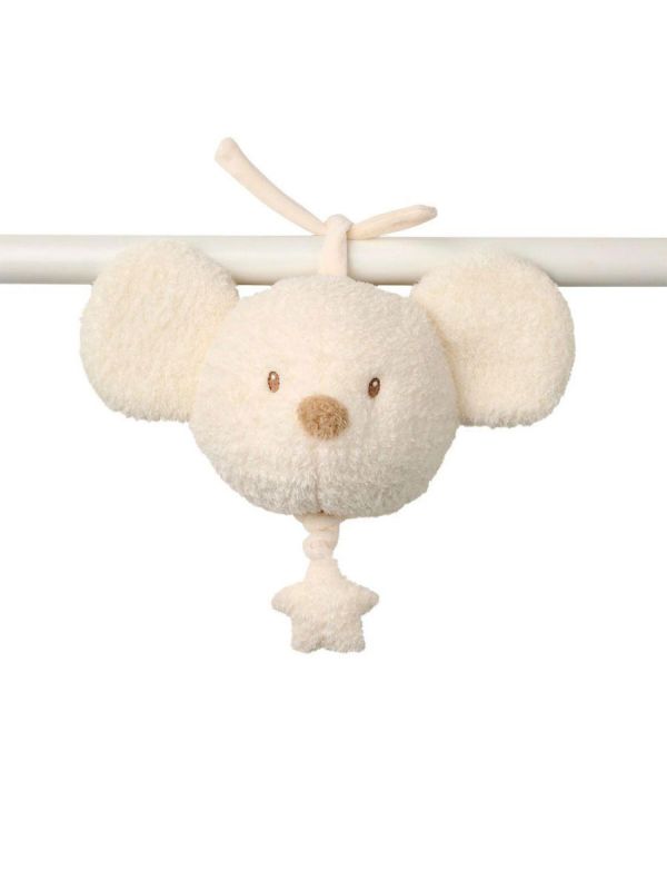 Nattou - Musical Cuddly Mouse - Teddy Ecru