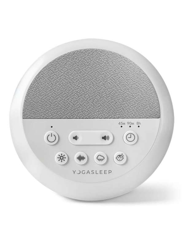 A white noise machine Nod is a powerful tool in your infant sleep routine and helps baby fall asleep fast and minimizes sleep disruption from the outside world. Nod creates a constant, soothing sound that helps lull your baby to sleep by mimicking the sound of the womb.