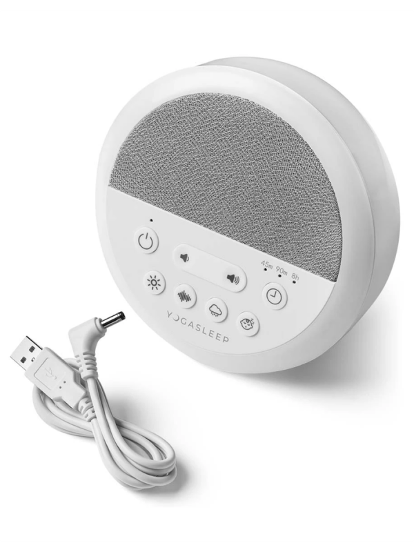 A white noise machine Nod is a powerful tool in your infant sleep routine and helps baby fall asleep fast and minimizes sleep disruption from the outside world. Nod creates a constant, soothing sound that helps lull your baby to sleep by mimicking the sound of the womb.