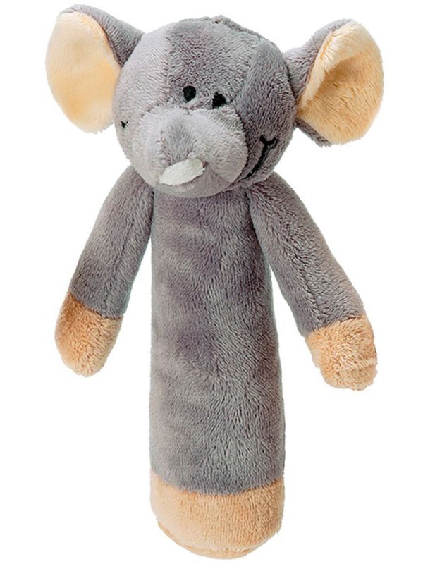 Teddykompaniet rattle for baby (gray elephant)