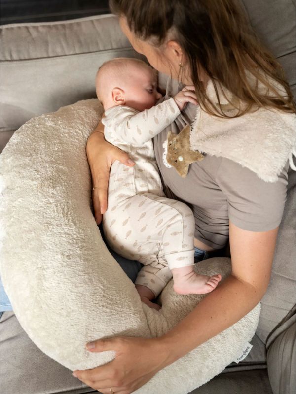 Baby’s Only Cozy Nursing Pillow – Soft Support Pillow for Breastfeeding, warm linen