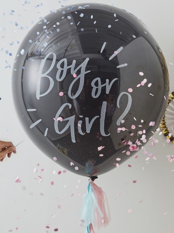 Gender Reveal Boy Or Girl? Balloon Kit. Giant boy or girl? gender reveal balloon kit, perfect way to reveal the sex of the little baby.