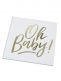 Cute gold foiled Oh baby! Guest book, perfect for guests to write messages in at any baby shower. Guest book contains 32 blank pages.
