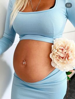 Flexible Pregnancy Belly Button Rings You Can Keep Through Pregnancy.