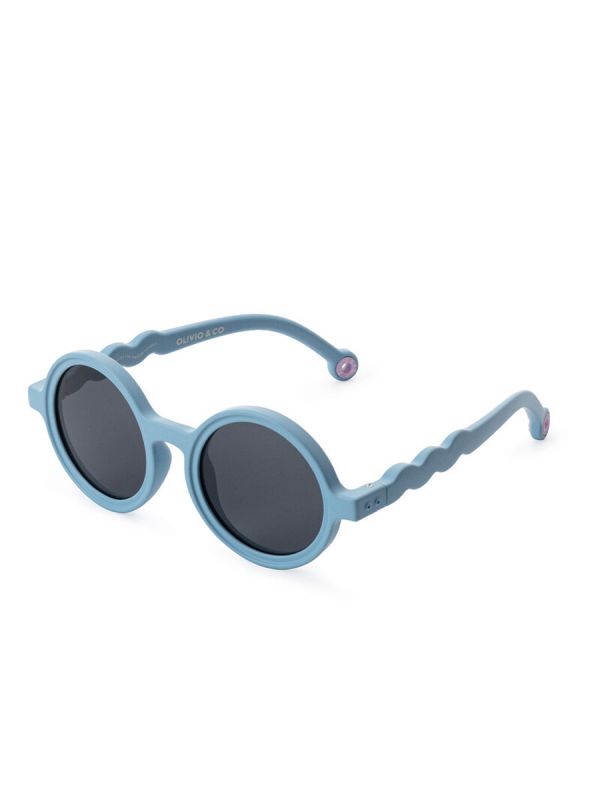Olivio&Co Children's Sunglasses Baby 0-18 months, Round Blue