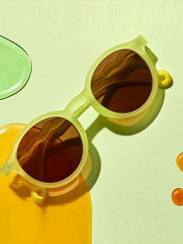 Olivio&Co Children's Sunglasses Kids 3-5 years, Oval Lime