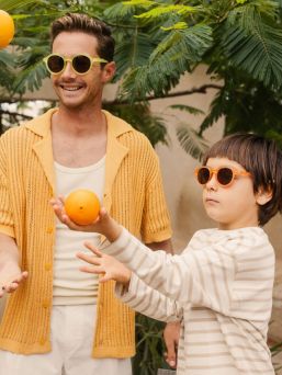 Olivio&Co Children's Sunglasses Kids 3-5 years, Oval Grapefruit Pink