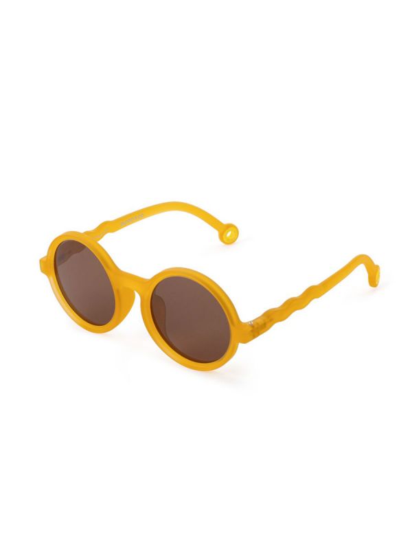 Olivio&Co Children's Sunglasses Kids 3-5 years, Round Citrus Yellow