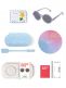 Olivio&Co Children's Sunglasses Kids 3-5 years, Round Purple Coral
