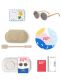 Olivio&Co Children's Sunglasses Kids 3-5 years, Round Sand Beige