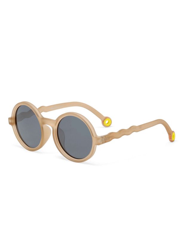Olivio&Co Children's Sunglasses Kids 3-5 years, Round Sand Beige