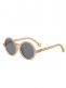 Olivio&Co Children's Sunglasses Kids 3-5 years, Round Sand Beige