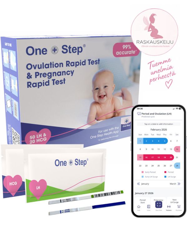 One Step Health App ovulation test 50 pcs + pregnancy test 20 pcs