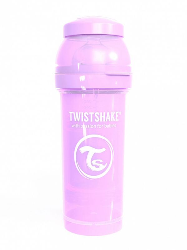 TwistShake - Baby Bottle 260ml, pastel purple