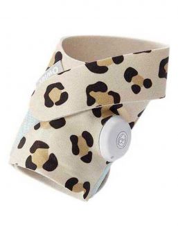 Owlet Smart Sock 3 for baby, Leopard + Mint