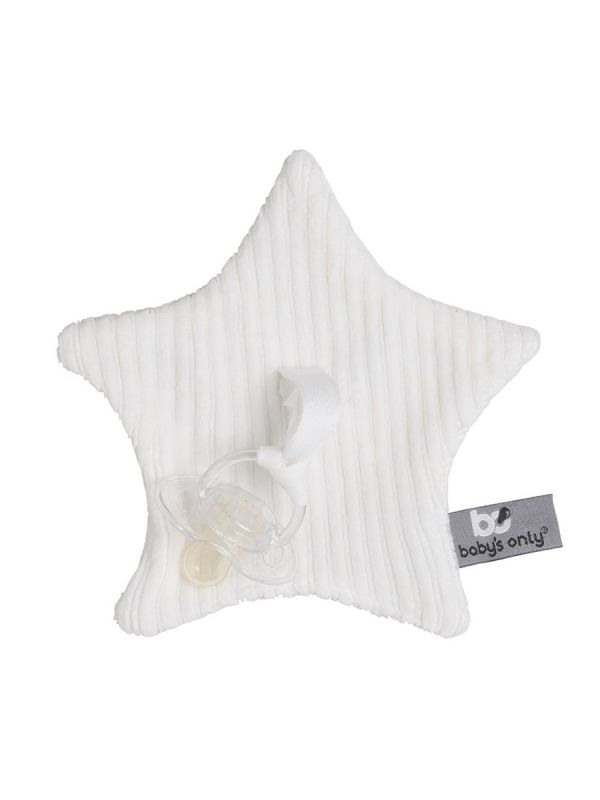 Baby´s Only soft star pacifier cloth that brings security to the baby. A pacifier can be easily attached to a pacifier cloth. This way, the pacifier is always easy to find and even children learn to find the pacifier in time without waking up their parents.
