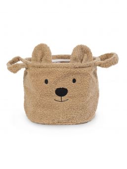 This cute storage basket Childhome Teddy is very suitable for storing various things such as toys, clothes and other things. The storage basket has an ideal size to place on a chest of drawers for example.