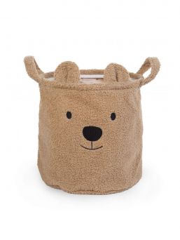 This cute storage basket Childhome Teddy is very suitable for storing various things such as toys, clothes and other things. The storage basket has an ideal size to place on a chest of drawers for example.