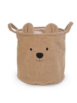 This cute storage basket Childhome Teddy is very suitable for storing various things such as toys, clothes and other things. The storage basket has an ideal size to place on a chest of drawers for example.