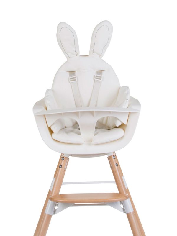 Rabbit High Chair Seat Cushion, white  | CHILDHOME