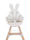 Rabbit High Chair Seat Cushion, white  | CHILDHOME