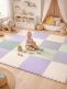 Children's play mat 50x50cm, milk coffee
