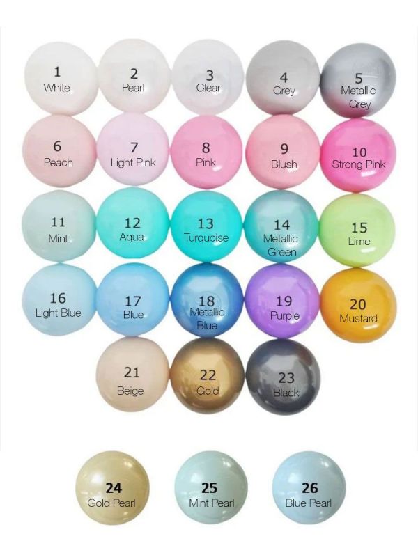 Ball Pit Balls 100 pcs – soft and safe balls for children