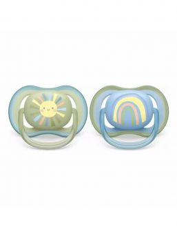 Philips Avent - Ultra Air pacifier 0-6mth, blue/sage